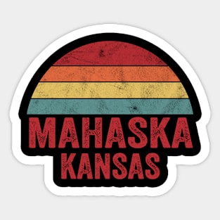 Vintage Mahaska Kansas Sticker